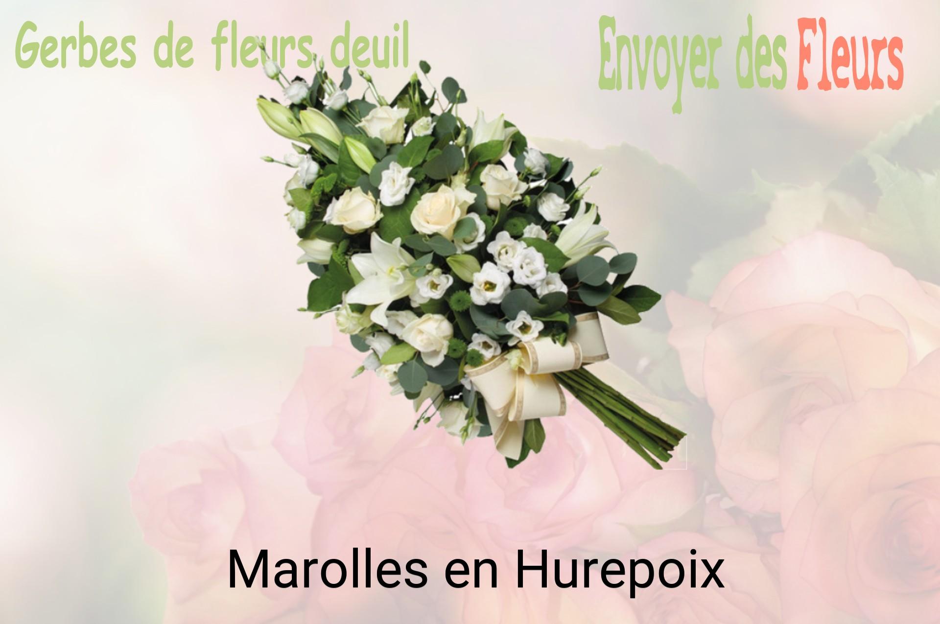 Gerbe de fleurs de deuil livrée à Marolles-en-Hurepoix